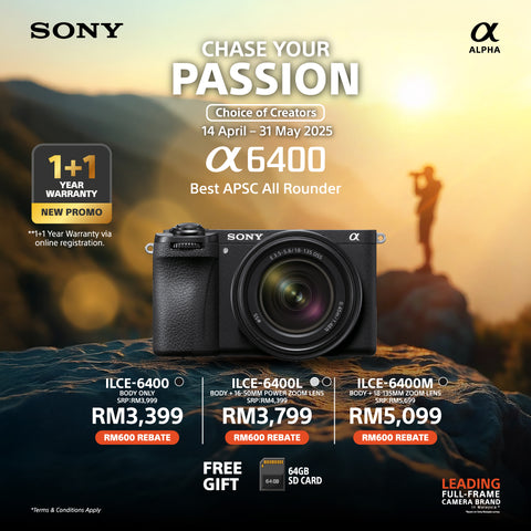 (May Promo)Sony Alpha a6400 Mirrorless Digital Camera